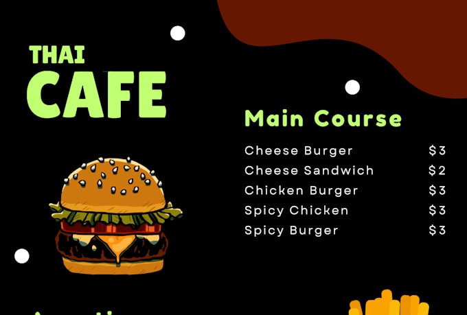 redesign your restaurant menu to look modern and premium